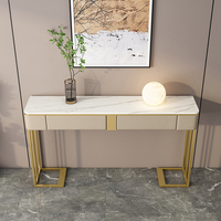 Console lumineuse de table Rock Board de luxe moderne, style simple pour le couloir d'entrée du salon ou le mur du couloir.