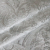 Nouvelle collection 2023, 114cm, largeur 30mm, tissu en Satin De Brocade blanc en crêpe De Chine, 100% soie Pure lavée au sable, pour vêtements/
