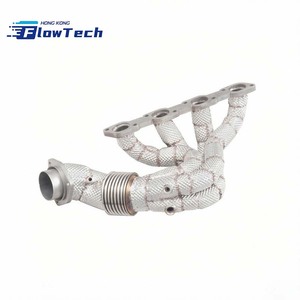 Collecteur d'échappement en acier inoxydable SS304 avec bouclier thermique pour Ferrari F430 4.3L V8 2005-2009 - Product Image 2