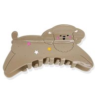 Pince à cheveux en acétate JingLan Kawaii personnalisable en gros, motif chiot de dessin animé, style européen et américain, couleur personnalisée, écologique, usage quotidien