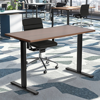Bureau de travail électrique réglable en hauteur SAMDI, table élévatrice moderne, plage de réglage 720-1170 mm, construction bois et métal, garantie 2 ans