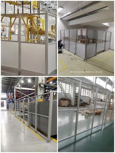 Standardized Workshop Aisle Barrier Mesh Creates Safe Pedestrian Walkways And Prevents Unauthorized Entry Into Operational Zones - Product Image 5