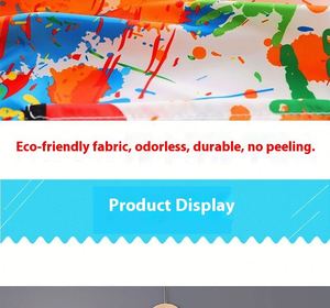Tablier de Peinture Imperméable pour Enfants, Robe de Protection pour l'Art Maternelle avec Bavoir d'Alimentation pour Bébé, Tablier de Créateur pour Enfants - Product Image 5