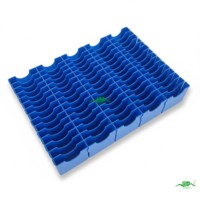 Boîte de rangement pliable multifonctionnelle en plastique recyclable avec séparateurs