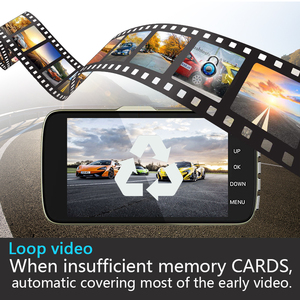 4.0-inch IPS ống kính kép xe máy ảnh tự động FHD máy quay WDR Full HD 1080P đậu xe <span class=keywords><strong>video</strong></span> ghi Dash Cam hộp đen <span class=keywords><strong>DVR</strong></span> Audi 1-year - Product Image 5