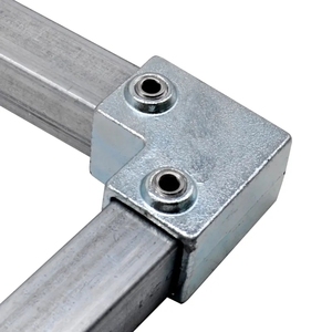 1.5 pollici zincato ferro malleabile quadrato tubo giunto Tee morsetto <span class=keywords><strong>chiave</strong></span> tubo raccordi per serra, ringhiera - Product Image 4