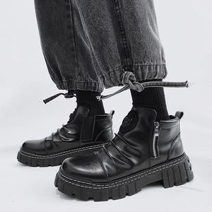 Zapatos Casuales de Moda Otoño-Invierno, Botas con Cierre para Hombre - Product Image 2
