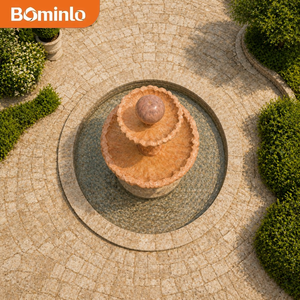 น้ำพุรูปนกกระสาหินอ่อนแกะสลักแบบสั่งทำพิเศษ 3 ชั้น สำหรับตกแต่งสวนกลางแจ้ง วิลล่า รีสอร์ท และลานบ้าน - Product Image 5