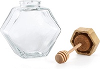 Petit pot en verre pour miel, distributeur de miel, pot en verre pour abeilles, pot à miel en verre