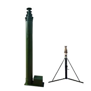 Mât télescopique de treuil mécanique manuel de Communication de 6m 8m 12m pour le mini <span class=keywords><strong>radar</strong></span> d'antenne et le panneau solaire - Product Image 4