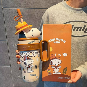 Nueva Taza Termo con Diseño de Muñeca, Acero Inoxidable 316, Taza Creativa para Hielo, Portátil con Asa, para Deportes al Aire Libre - Product Image 1