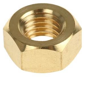 High Quality Durable Brass Nut Hexagonal Shape Nickel Plated Anti-Corrosion Finish Smooth for Industrial and Home Use - Product Image 1