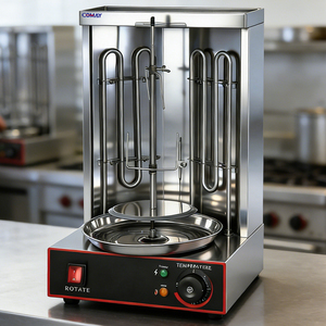 Grill à shawarma de style commercial, four vertical à kebab et shawarma, petit modèle HY-CG-25A, mini-grill à kebab - Product Image 6