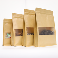Emballage thermique personnalisé en PE refermable stockage de riz logo personnalisé sac debout en papier kraft alimentaire Doypack