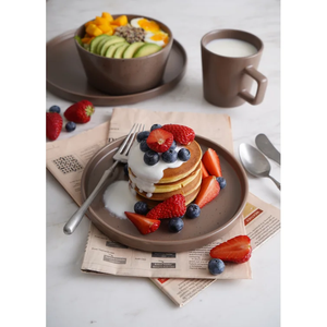 Bộ Đồ Ăn Bằng Đá Gốm Sang Trọng Màu Đen Mờ Bộ Đồ Ăn Bộ Đĩa Ăn Nhiều Màu Sắc Cho Bữa Tối - Product Image 5