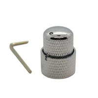 Boutons de guitare électrique en métal, potentiomètre double couche, bouton de volume et de tonalité pour pièces de guitare