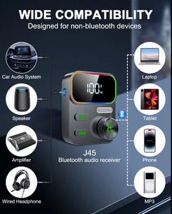 Agetunr J45 nuevo caliente portátil Bluetooth V5.3 receptor inalámbrico Adaptador convertidor coche Aux Bluetooth Audio música receptor 3,5mm - Product Image 2