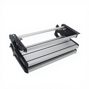 Escaleras de Entrada Plegables Manuales de Aleación de Aluminio para Autocaravanas, Camionetas, Remolques, Escalones Dobles con Capacidad de Carga de 220 kg - Product Image 1