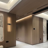 Panneau mural PVC SPC aspect bois moderne, étanche, anti-moisissure, revêtement UV 4mm, installation par clic, pour salon, hôtel, chambre à coucher, intérieur