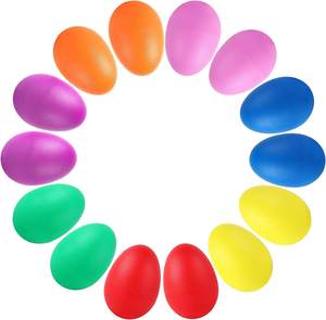 Wholesale Eco-friendly Plastic Maracas Egg Shaker <b>Musical</b> <b>Instruments</b> for Kids Party Sand Egg - Product Image 1