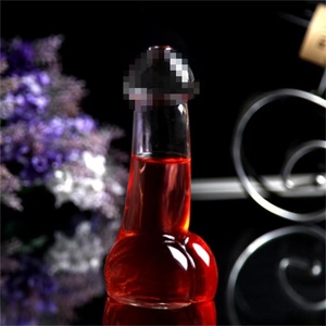Bouteille d'alcool en forme de pénis de 80ml verres de spiritueux verres de bar bouteille à boire sexe <span class=keywords><strong>bite</strong></span> cocktail vin champagne tasse en verre à liqueur - Product Image 4