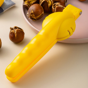 Chestnut Cracker Multi Function Nut Opener Pink Yellow Black Handheld Tool For Chestnut Walnut Opening - Product Image 2