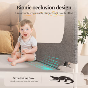 Barrière <span class=keywords><strong>de</strong></span> <span class=keywords><strong>lit</strong></span> pour bébé Jialibao <span class=keywords><strong>en</strong></span> tissu Oxford, pliable et réglable, plusieurs options <span class=keywords><strong>de</strong></span> <span class=keywords><strong>longueur</strong></span> - Modèle JLB-BR-01 - Product Image 2