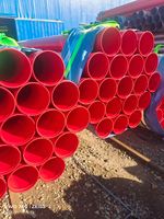 Tuyau rond en acier au carbone galvanisé rouge ERW pour système de protection incendie, tuyau EMT certifié KS