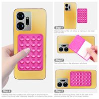 Support de téléphone à ventouse en silicone 24 ventouses, fixation mains libres à forte adhérence pour miroir, verre, carrelage, selfie, maquillage