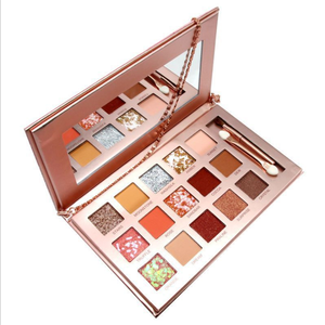 Cosméticos de maquillaje de marca privada 15 colores Vegan Matte Paleta de sombras de ojos con purpurina de larga duración - Product Image 1
