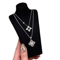 Nouveau Collier Ras du Cou Haut de Gamme en Cuivre Électroplaqué, Design Pointu Croix Vajra Chaîne Bambou, Vintage Élégant Luxe Léger, Design de Niche