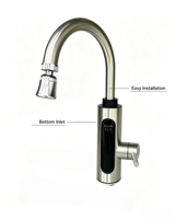 Robinet d'eau chaude électrique HAILIJING 3000W/3500W 220V SS IPX4 Classe A Cuisine domestique Garantie 1 an