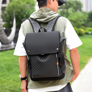 <span class=keywords><strong>2025</strong></span> biểu tượng tùy chỉnh không thấm nước công suất lớn PU da máy tính xách tay Ba lô thời trang kinh doanh du lịch tốt nhất người bán túi đi học cho nam giới - Product Image 6