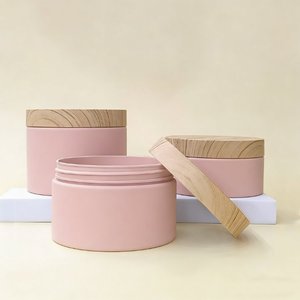 Barattoli in Plastica PET Trasparente da 4oz, 6oz, 8oz, 16oz, 250ml, 500ml per Creme, Polveri, Alimenti, Miele, Scrub, Burro Corpo con Coperchi Dorati - Product Image 1