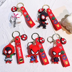 Llavero de Marvel para Coche con Colgante de Spider-Man y Capitán América en Silicona, Estilo Caricatura Adorable, Producto al por Mayor - Product Image 6