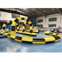 Funworldsport gonflable Go Kart Track/piste de course gonflable/piste gonflable de course pour Quad Bikes