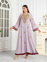 Gaun Abaya Seamless Plus Size Baru Nisamodest untuk Wanita, Pakaian Muslim Polos Panjang, Grosir
