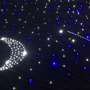 Draperie strava à LED, tissu avec ciel étoilé - Product Image 4