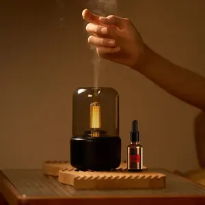 गर्म घर डेको मोमबत्ती दीपक पोर्टेबल शांत धुंध यूएसबी सुगंध आवश्यक तेल विसारक Humidifier बिजली के Aromatherapy खुशबू मशीन