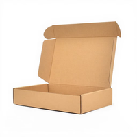 Lot de 50 boîtes à pizza en papier kraft uni - Boîte alimentaire pliable écologique pour emballage de gâteaux et cadeaux de fête