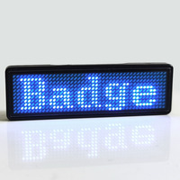 Mini badge de serveur clignotant module d'affichage led magnétique à défilement électronique écran d'affichage led panneau d'affichage