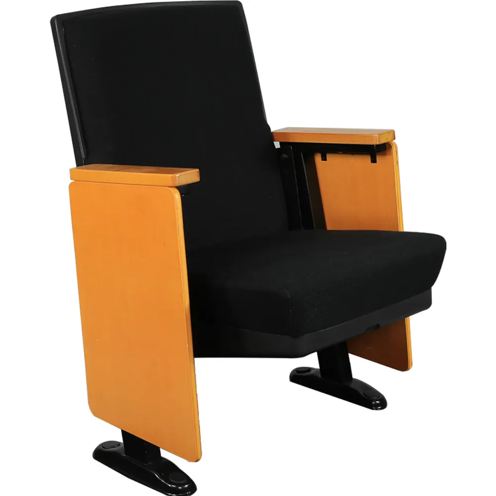 Çin üretici oditoryum sinema koltuğu sıcak satış oditoryum sandalyesi oturma ahşap