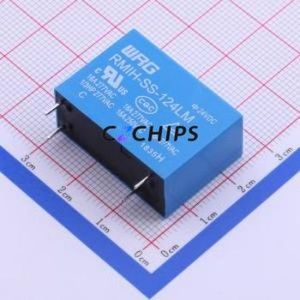 RMIH-SS-124LM Power Relay Through hole Component (THT),12.8x29.2mm Relay 4 540mW 16A 2.88kOhm - Product Image 1