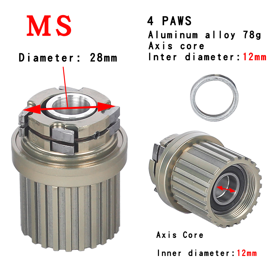 4 cliquets MS 12S 12MM