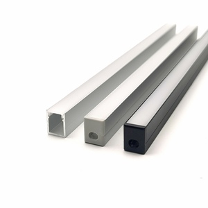 YG-F034 10*13MM PMMA <span class=keywords><strong>Blanc</strong></span> Laiteux Couvercle Profilés Linéaires en <span class=keywords><strong>Aluminium</strong></span> à Montage en Surface Profilés Acryliques Canal pour Éclairage - Product Image 4