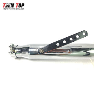 <span class=keywords><strong>Silencieux</strong></span> d'échappement universel de moto Chrome Niveau 8 <span class=keywords><strong>Silencieux</strong></span> rétro pour <span class=keywords><strong>Harley</strong></span> <span class=keywords><strong>Davidson</strong></span> Cafe Racer <span class=keywords><strong>Silencieux</strong></span> - Product Image 4