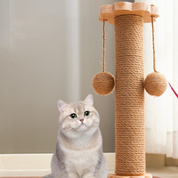 Griffoir pour chat, structure d'escalade pour chat, bois résistant à l'usure, écologique, durable, poteau à gratter, jouet pour chat