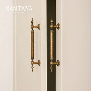 Santaya アンティーク真鍮ハンドル 取手 キッチンキャビネット 引き出し 戸棚用 ブロンズ色 - Product Image 5