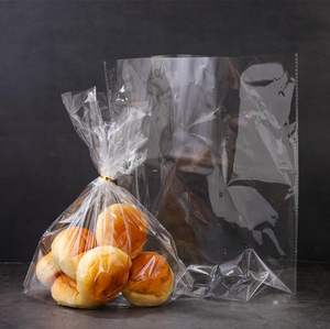 Bolsas de plástico CFC para pan con refuerzo inferior transparente con lazos, celofán, violonchelo para pan casero o uso en panadería - Product Image 3