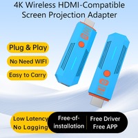 Kit d'extension sans fil 4K compatible avec autres marques : Émetteur-récepteur vidéo, Dongle TV Stick, Adaptateur pour PC, Caméra, Ordinateur portable, Moniteur